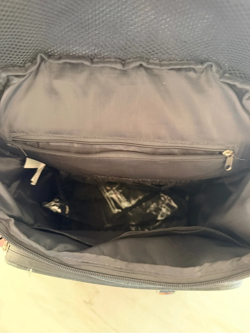 Minnie Mouse diaper bag- Gray & Pink or can be used as kids backpack for travel
